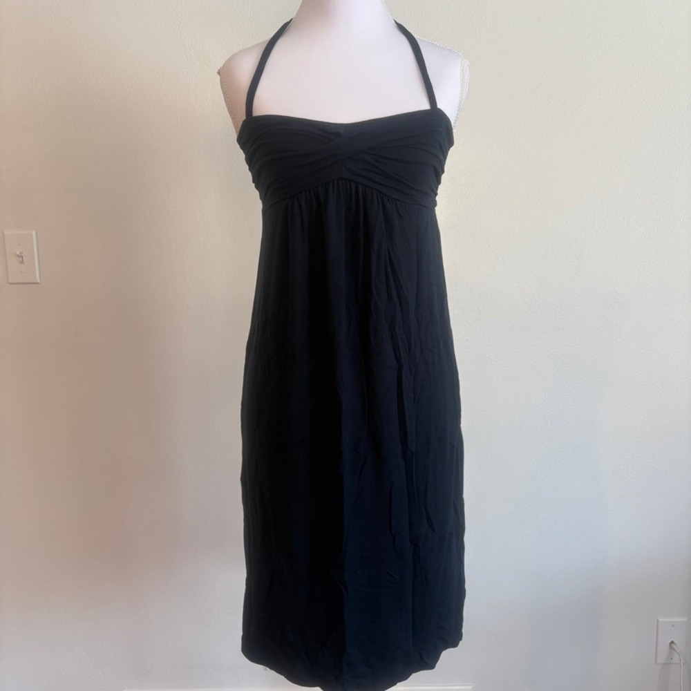 J. Crew Babydoll Sundress Sm Navy Empire Waist Preppy‎ Minimalist Coastal Beach